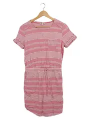 Vorschaubild 1 von Damen Sommerkleid gestreift Pink Gr. 36 Casual Baumwolle