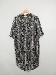 Vorschaubild 2 von Damen Hemdbluse 38 M Schlangenmuster Animal-Print Mehrfarbig