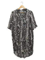 Vorschaubild 1 von Damen Hemdbluse 38 M Schlangenmuster Animal-Print Mehrfarbig
