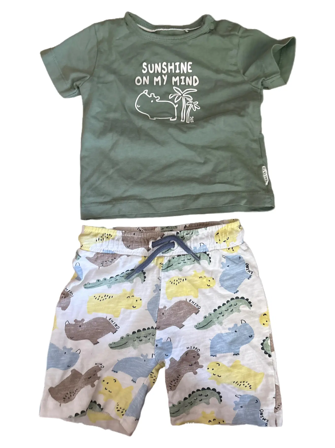 STACCATO Jungen Twin Set T-Shirt Shorts Gr. 68 Mehrfarbig Casual
