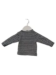Vorschaubild 2 von Langarmshirt Kinder Gr. 62 Blau Gestreift Casual Schriftzug