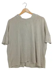 Vorschaubild 1 von Damen Kapuzenpullover Gr. 38/M Beige Casual Kurzarm Hoodie