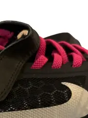 Vorschaubild 5 von Kinder Laufschuhe Mädchen Schwarz Pink Gr. 34 Klettverschluss Schnürung