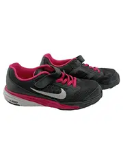 Vorschaubild 1 von Kinder Laufschuhe Mädchen Schwarz Pink Gr. 34 Klettverschluss Schnürung