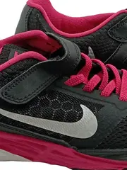 Vorschaubild 3 von Kinder Laufschuhe Mädchen Schwarz Pink Gr. 34 Klettverschluss Schnürung