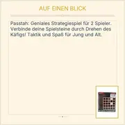 Vorschaubild 3 von Passtah Strategiespiel 2 Spieler Brettspiel Taktikspiel ab 6 Jahren