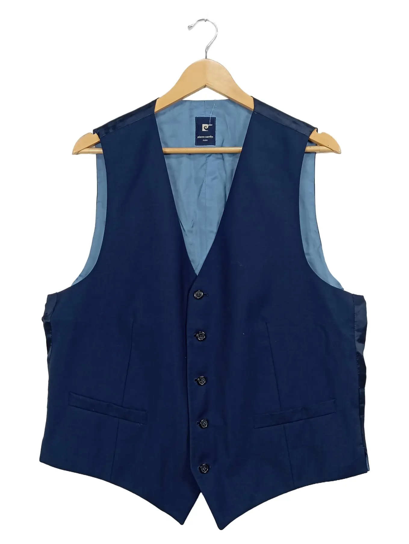 PIERRE CARDIN Herren Anzugweste Business Weste Gr. 48 Blau