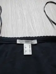 Vorschaubild 3 von Damen Shirt Langarm V-Ausschnitt Blau Gr. M Basic