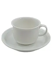 Vorschaubild 1 von Thomas Trend Kaffeetasse mit Untertasse Weiß Porzellan Rillendekor