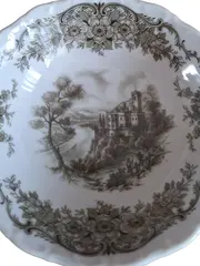 Vorschaubild 2 von Dekoschale Porzellan Schloss Klassisch Weiß 13cm Florales Muster