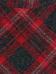 Vorschaubild 3 von Damen Wickelrock Gr. 36 Kariert Rot Schwarz Casual Herbst/Winter