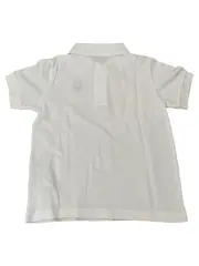 Vorschaubild 2 von BENETTON Kinder Poloshirt Weiß Gr. XS Casual Baumwolle