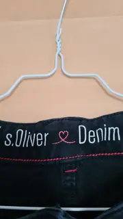 Vorschaubild 5 von Damen Jeans Slim Fit Schwarz Gr. W34 L28 Baumwolle Nieten