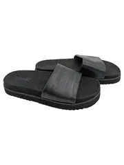 Vorschaubild 1 von Pantoletten Damen Gr. 38 Schwarz Sportlich Badeschuhe Slides