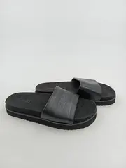 Vorschaubild 2 von Pantoletten Damen Gr. 38 Schwarz Sportlich Badeschuhe Slides