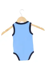 Vorschaubild 2 von JORDAN Baby Body Gr. 80 (6-12M) Blau mit Logo-Print Baumwolle