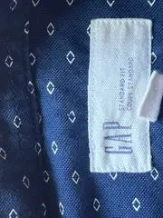 Vorschaubild 6 von Herren Freizeithemd Langarm Baumwolle Punkte Blau Gr. S