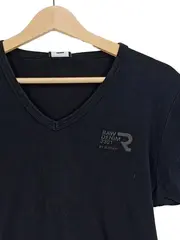 Vorschaubild 2 von Herren T-Shirt V-Ausschnitt Schwarz Gr. 50/L Casual