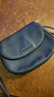 Vorschaubild 3 von Damen Umhängetasche Blau Klein Uni Nieten Polyurethan