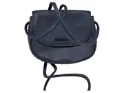 Vorschaubild 1 von Damen Umhängetasche Blau Klein Uni Nieten Polyurethan