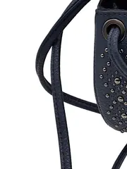 Vorschaubild 7 von Damen Umhängetasche Blau Klein Uni Nieten Polyurethan