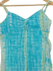 Vorschaubild 3 von EDC Damen Sommerkleid Gr. 42/XL Casual Mehrfarbig Blau Grün Baumwolle