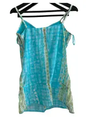 Vorschaubild 2 von EDC Damen Sommerkleid Gr. 42/XL Casual Mehrfarbig Blau Grün Baumwolle