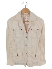 Vorschaubild 1 von Damen Leichte Jacke Gr. 36/S Beige Casual Modern Baumwolle