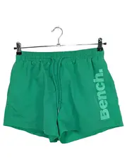 Vorschaubild 1 von Bench Badeshorts Herren Grün M Logo-Print Sportlich Freizeit