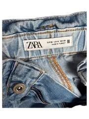 Vorschaubild 2 von Mom Jeans Paperbag Damen Gr. 36 Hellblau High Waist Baumwolle