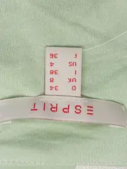 Vorschaubild 3 von Bluse Damen Grün Gr. 34/XS Kurzarm Viskose Elegant Freizeit