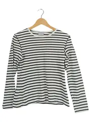 Vorschaubild 1 von Damen Langarmshirt Gr. 40/L Gestreift Maritim Mehrfarbig