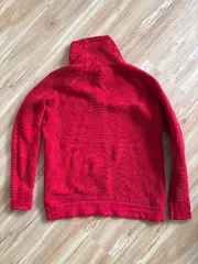 Vorschaubild 2 von Damen Pullover Rollkragen Rot Rippstrick Bio-Baumwolle Gr. XS