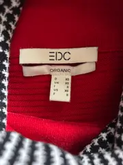 Vorschaubild 3 von Damen Pullover Rollkragen Rot Rippstrick Bio-Baumwolle Gr. XS