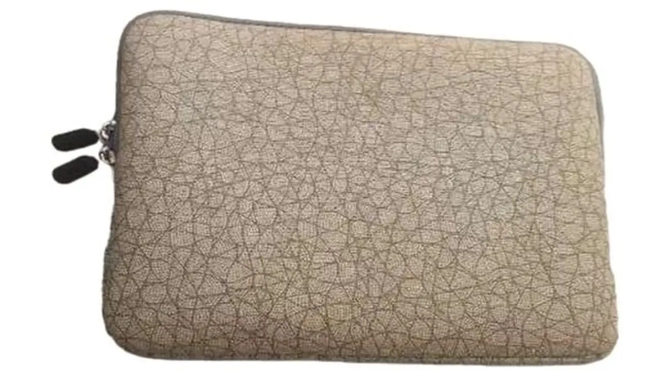 ARVOK Laptophülle Beige Strukturmuster Polyester Laptop Tasche Schutzhülle