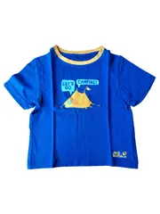 Vorschaubild 1 von Kinder T-Shirt Camping Blau Gr. 92 Baumwolle Outdoor