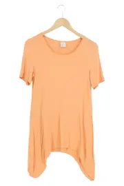 Vorschaubild 1 von Damen T-Shirt Gr. 38/M Orange Casual Asymmetrischer Schnitt