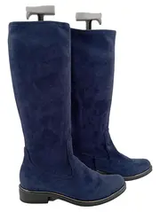 Vorschaubild 1 von Damen Stiefel Gr. 40 Blau Wildlederoptik Flach Casual