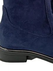 Vorschaubild 2 von Damen Stiefel Gr. 40 Blau Wildlederoptik Flach Casual