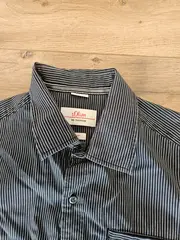 Vorschaubild 5 von Herren Kurzarm Hemd gestreift Größe M Baumwolle Casual