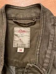 Vorschaubild 5 von Damen Outdoorjacke Gr. 34 Oliv Casual Baumwolle