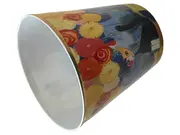 Vorschaubild 1 von Katze mit Blumen Tasse und Unterteller Porzellan Mehrfarbig