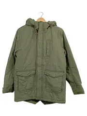Vorschaubild 1 von Herren Parka Jacke Oliv Khaki Gr. S Outdoor Kapuze