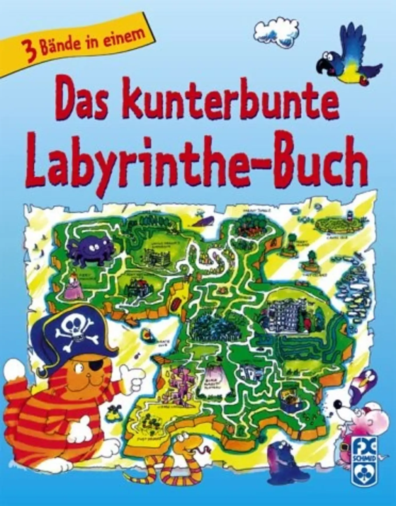 Labyrinthe von Kim Blundell Kinder Rätsel 3in1 Bunt Taschenbuch Deutsch