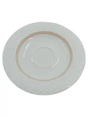 Vorschaubild 1 von Leonard Paris Untertasse Estoril Weiß Gold 16cm Porzellan