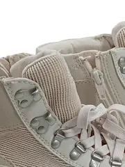 Vorschaubild 2 von Damen Schnürstiefel Stiefelette Beige Gr. 37 Textil Alltag