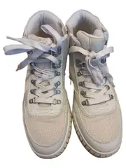 Vorschaubild 5 von Damen Schnürstiefel Stiefelette Beige Gr. 37 Textil Alltag