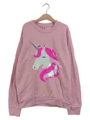 Vorschaubild 1 von Sweatshirt Kinder Gr. 158 Rosa Wendepailletten Einhorn Pullover Casual