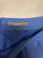 Vorschaubild 2 von Damen Faltenrock Elegant Blau Gr. 36 Büro Midirock Raffungen Polyester