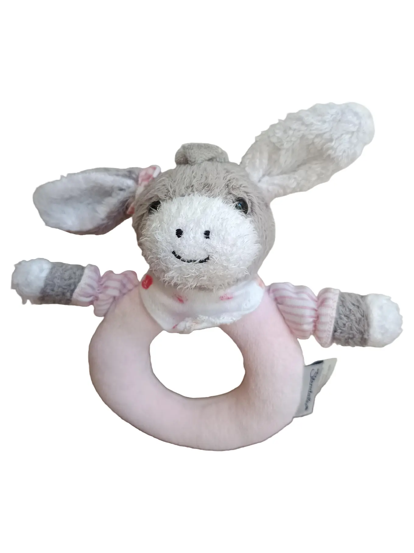 STERNTALER Greifling Esel Mädchen Baby Rassel Rosa Stofftier